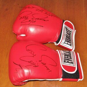 Jesse James Leija Signed Boxing Everlast Glove Lightweight Champ w Original Case